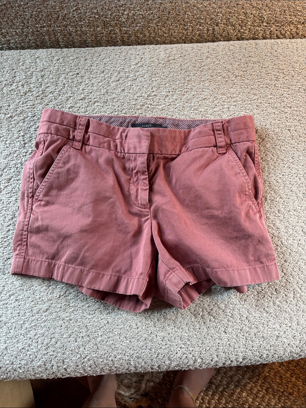 J. Crew Dusty Rose Cotton Chino Shorts